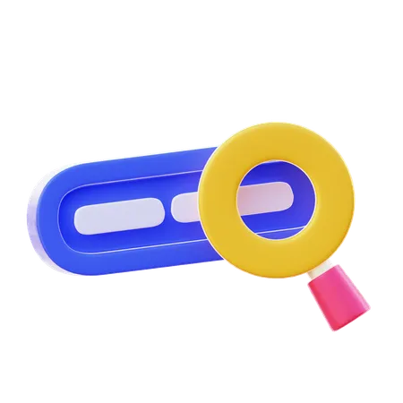 検索バー  3D Icon