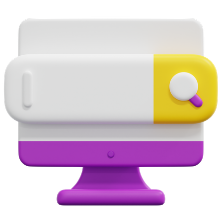 Search Bar  3D Icon