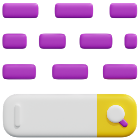 Search Bar  3D Icon