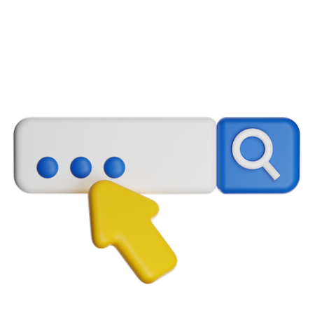 Search Bar  3D Icon