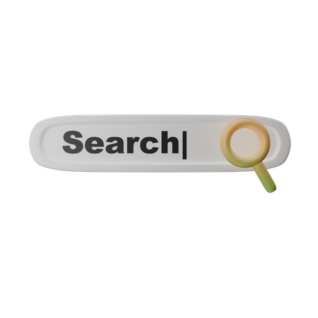 Search Bar  3D Icon