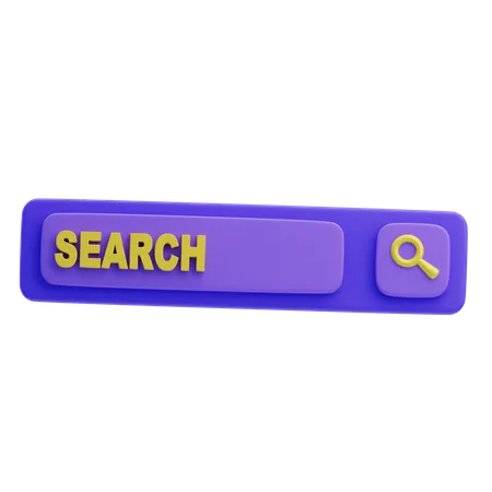 Search Bar  3D Icon