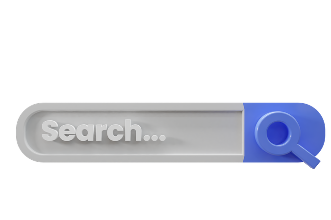 Search Bar  3D Icon