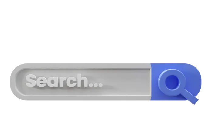 Search Bar  3D Icon