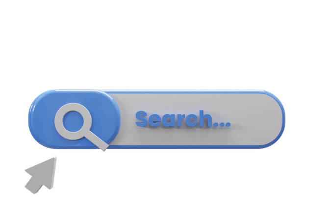 Search Bar  3D Icon