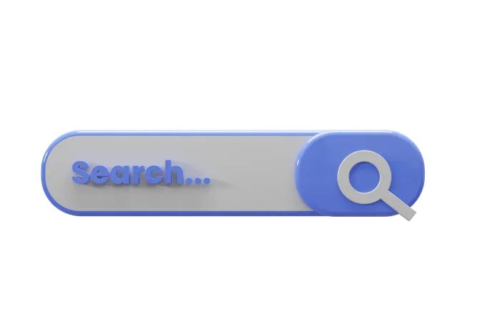 Search Bar  3D Icon