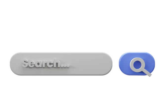 Search Bar  3D Icon