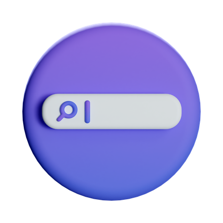 Search Bar  3D Icon