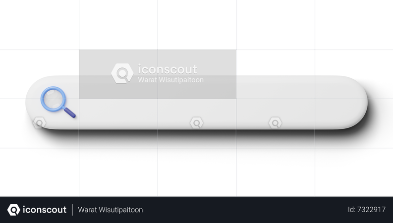 Search Bar  3D Icon