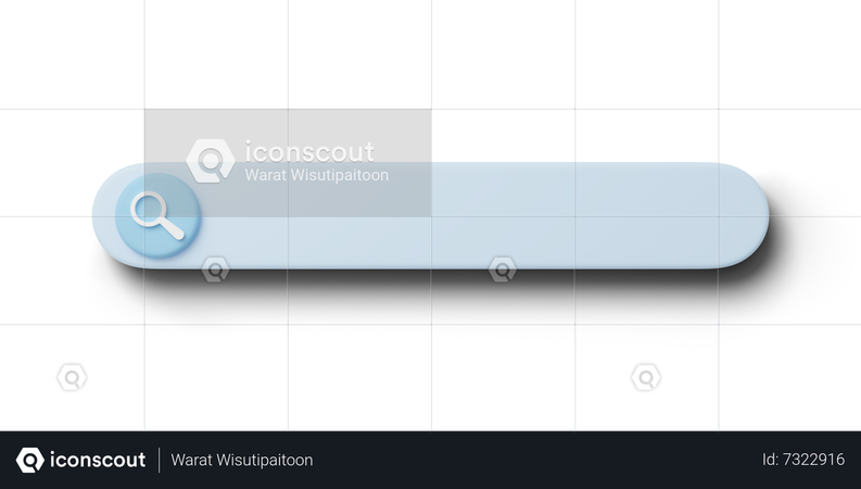 Search Bar  3D Icon