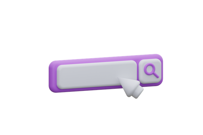 Search Bar  3D Icon