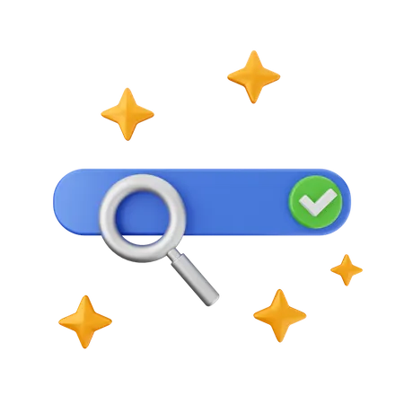 Search Bar  3D Icon