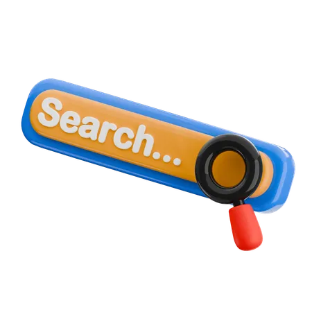 Search Bar  3D Icon