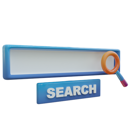 Search Bar  3D Icon