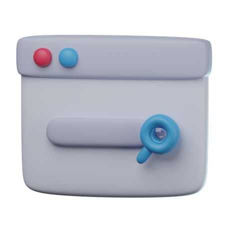 Search Bar  3D Icon