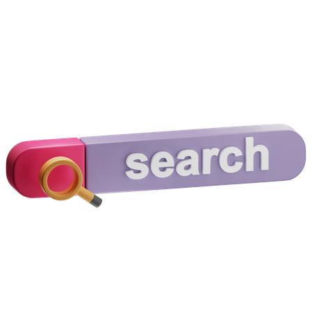 Search Bar  3D Icon