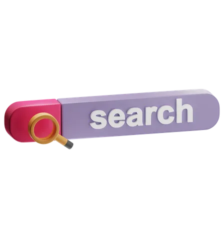 Search Bar  3D Icon