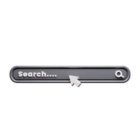 Search Bar  3D Icon