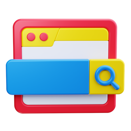 Search Bar  3D Icon