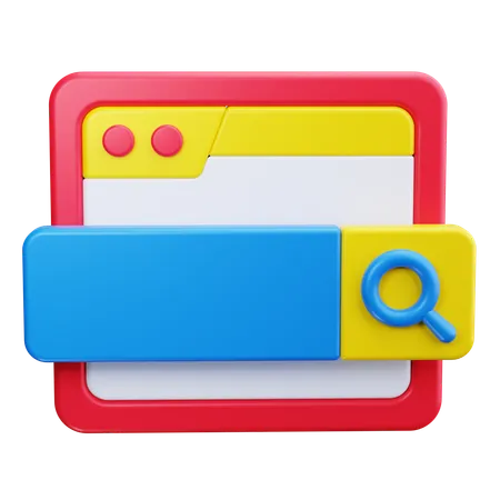 Search Bar  3D Icon