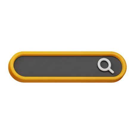 Search Bar  3D Icon