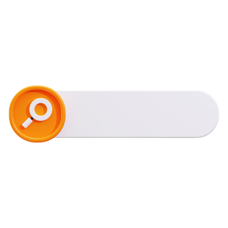Search bar  3D Icon