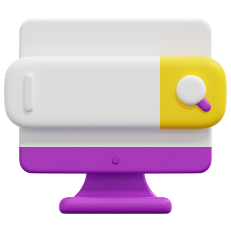 Search Bar  3D Icon