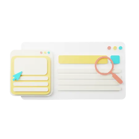 Search Bar  3D Illustration