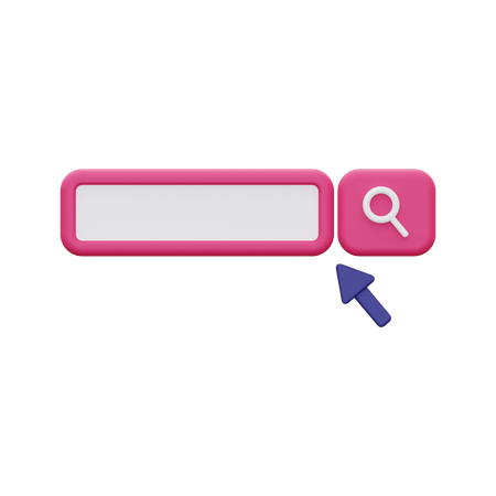 Search Bar  3D Illustration