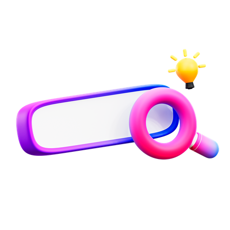 Search Bar  3D Illustration