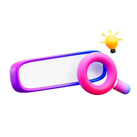 Search Bar  3D Illustration