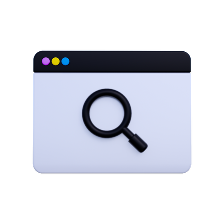 Search Bar  3D Illustration