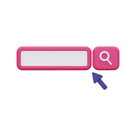 Search Bar Icon Concept 3D Illustration
