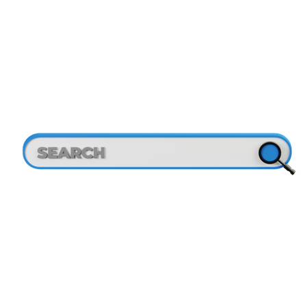 Search Bar  3D Illustration