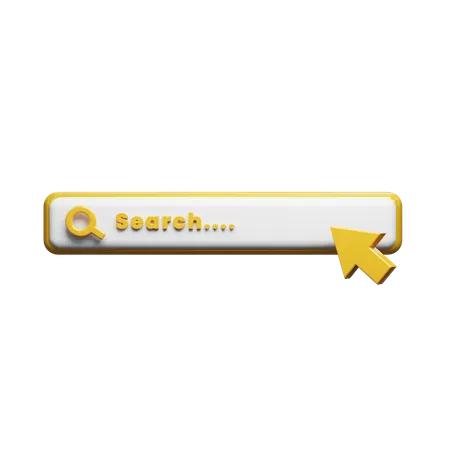 Search Bar  3D Icon