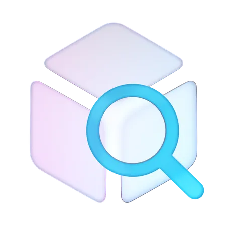 Search Block 3D Icon