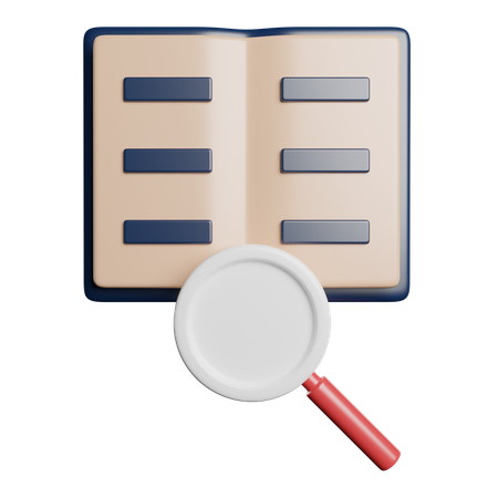 検索ブック  3D Icon