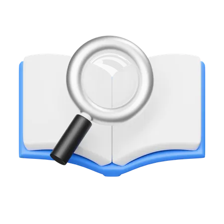 Search Book  3D Icon