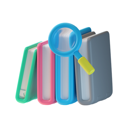 Search Book  3D Icon