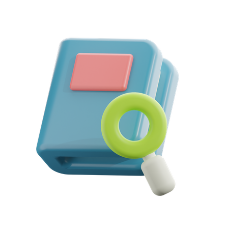 Search Book  3D Icon