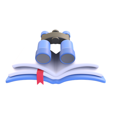 Search Book  3D Illustration