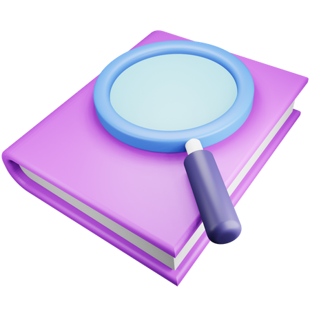 Search Book  3D Illustration