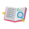 search book 3d logo