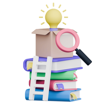 Search Books  3D Icon