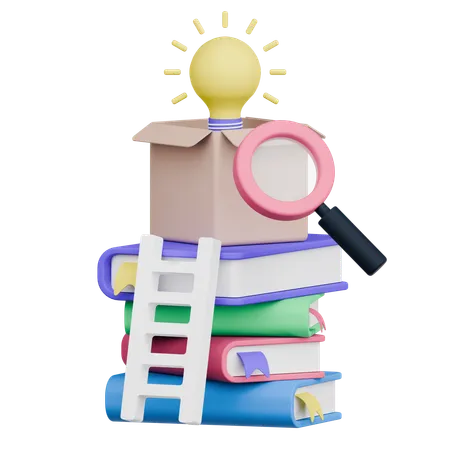 Search Books  3D Icon