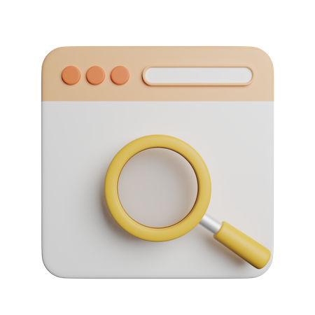 Search Browser  3D Icon