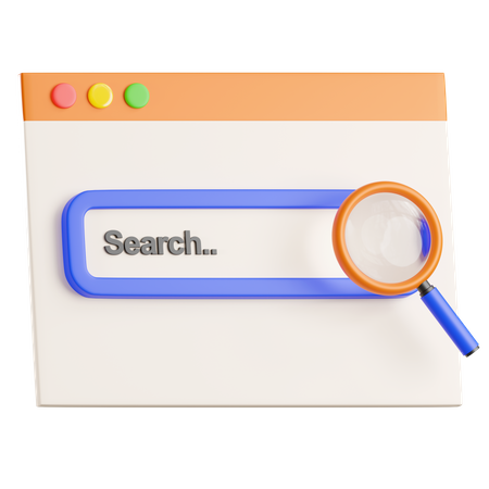 Search Browser  3D Icon
