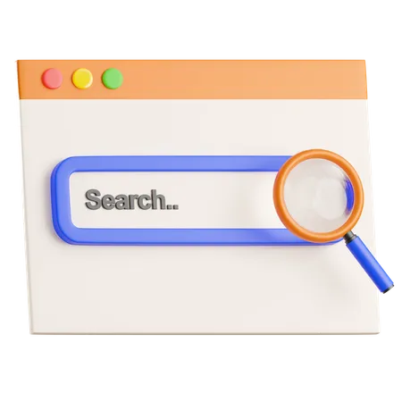 Search Web 3 D Icon 3D Icon
