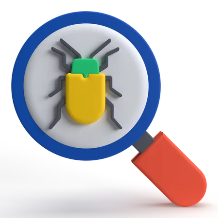 Search Bug  3D Icon