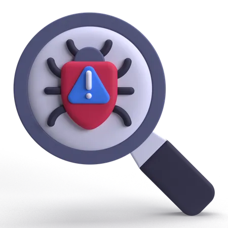 Search Bug  3D Icon